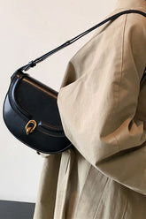 Deya Black Saddle Bag